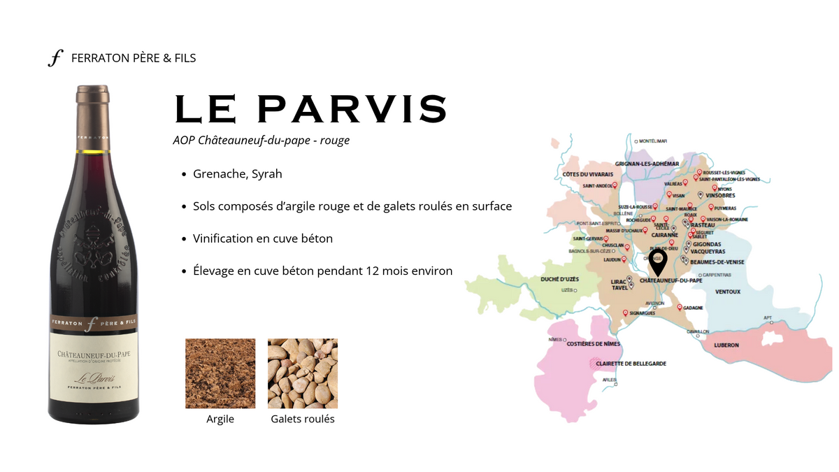 Châteauneuf-du-Pape Le Parvis, Rouge 2023